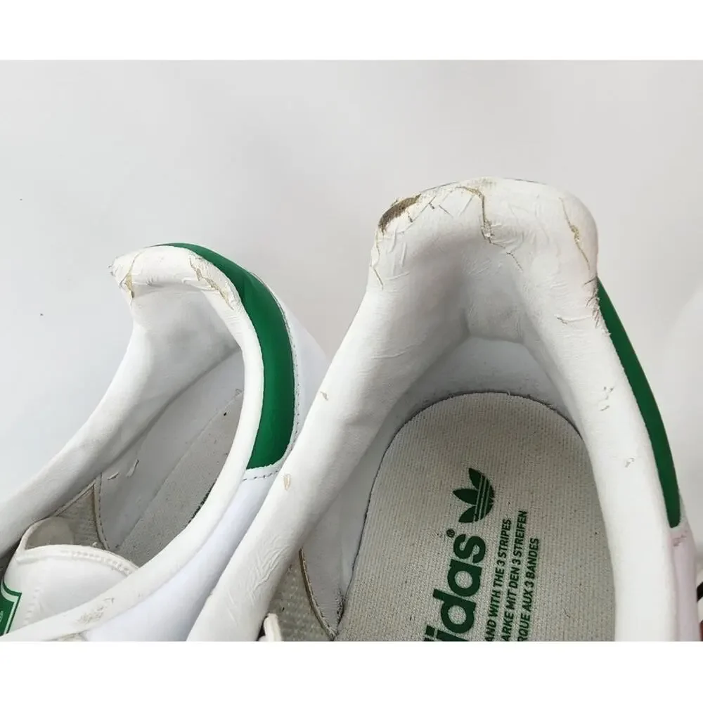 Adidas Samba Green‎ White Brown Size 11 **Flawed**